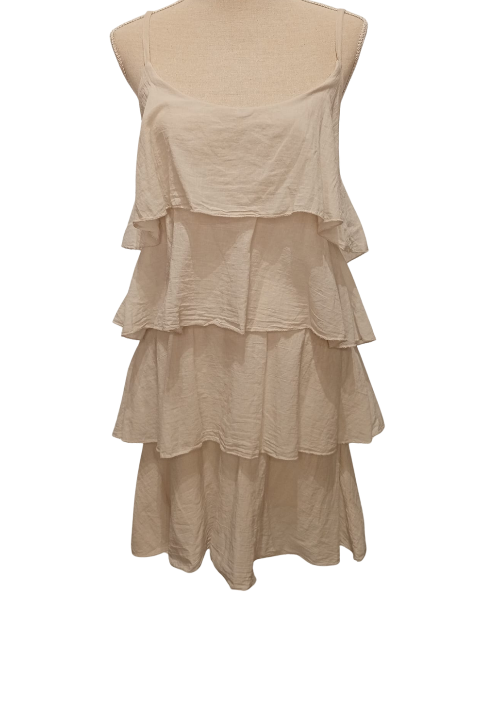 Vestido Tirantes - Blanco - Algodón 100% Natural