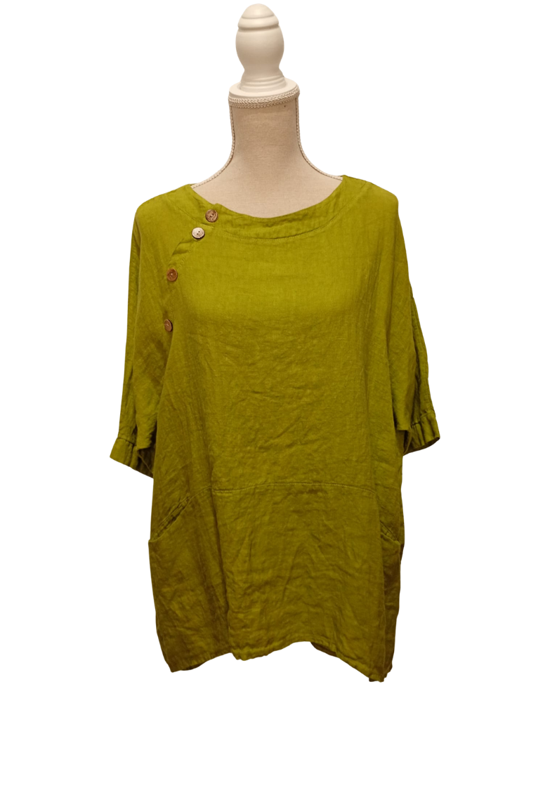Blusa - Verde - Lino 100%