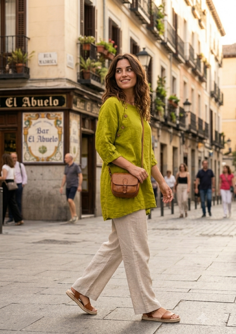 Blusa - Verde - Lino 100%
