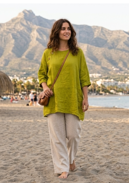 Blusa - Verde - Lino 100%