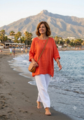 Blusa - Rojo - Lino 100%