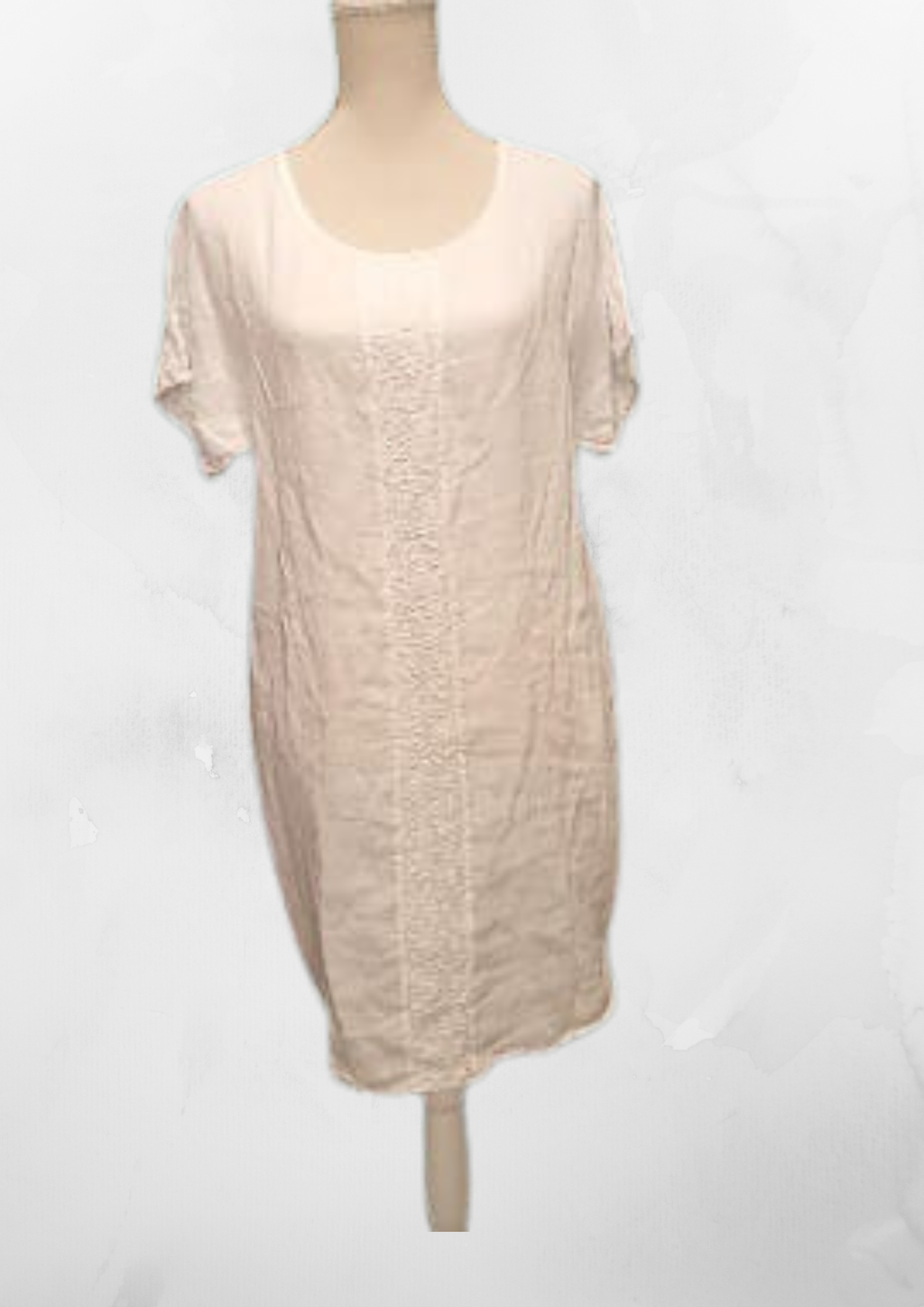 Vestido Corto - Blanco - Lino 100%