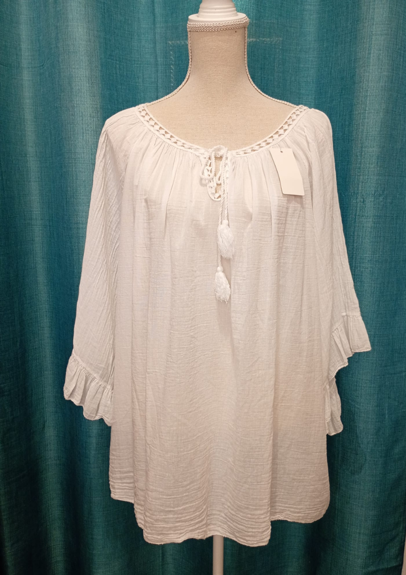 100% Linen short dress Pistachio green