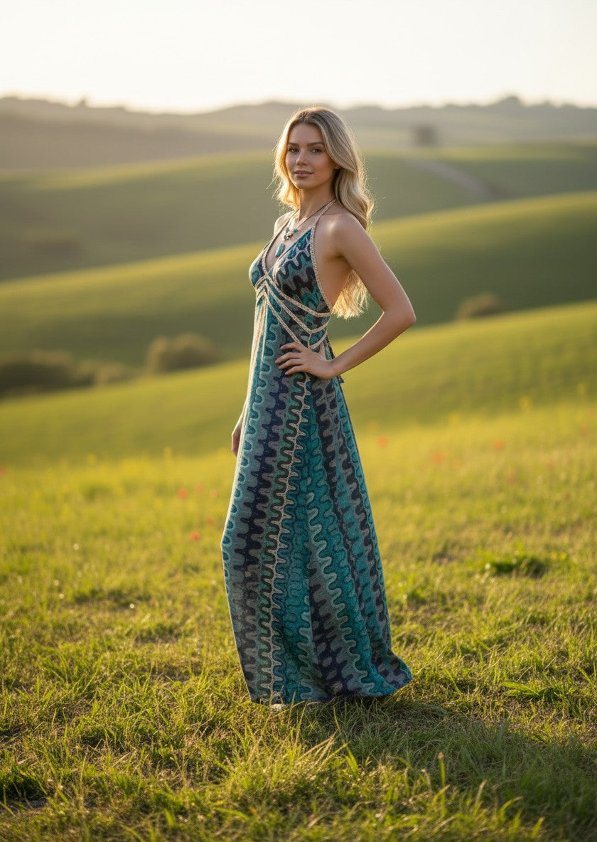 100% Linen short dress Pistachio green