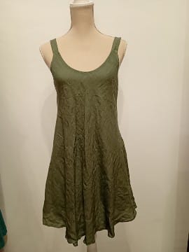 Vestido Corto -100% Lino