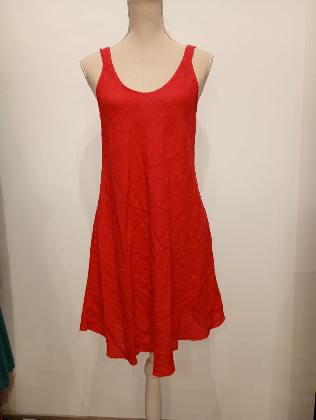 Vestido Corto -100% Lino