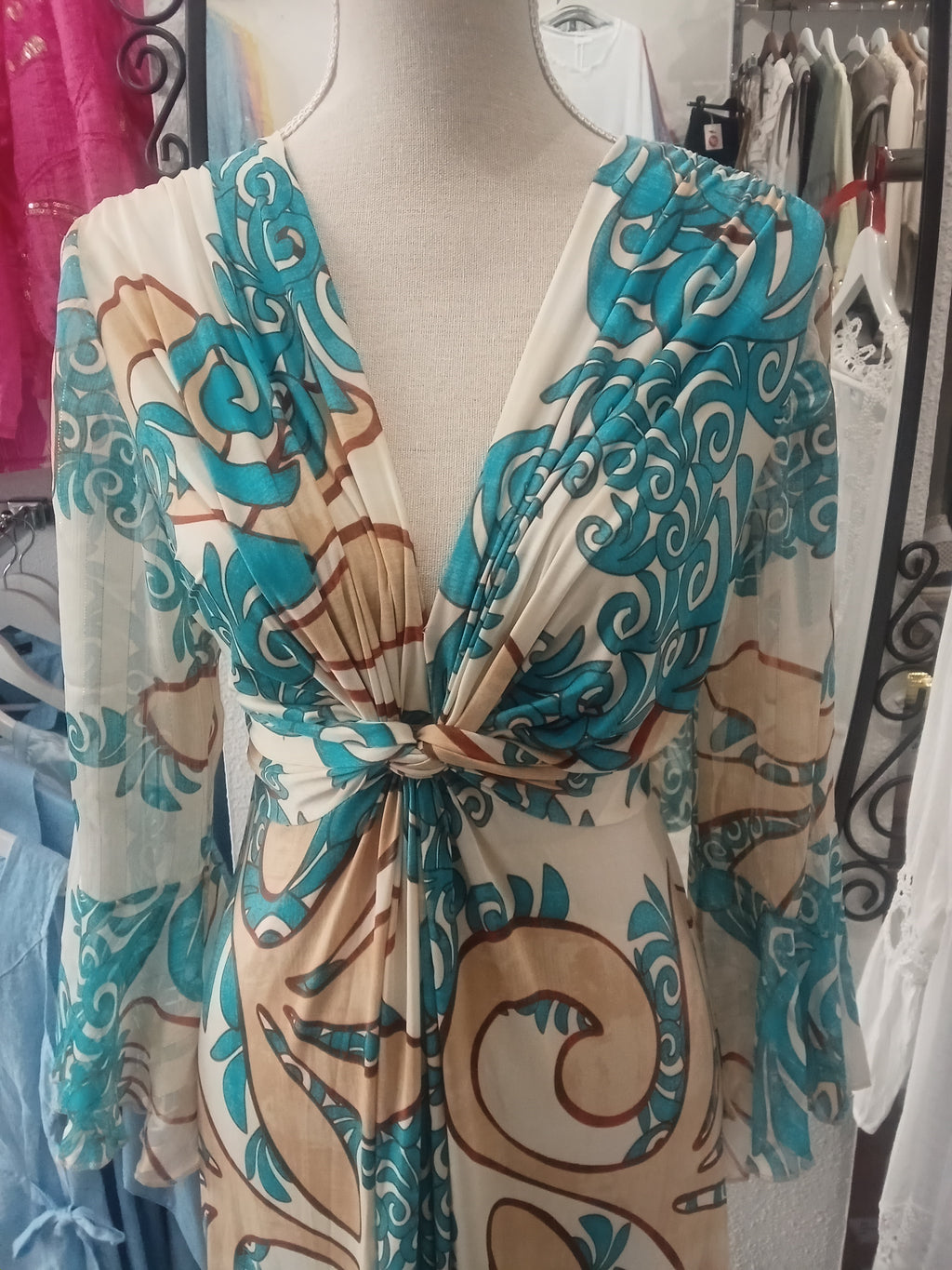 Vestido Largo - Boho chic - Estampado - Viscosa