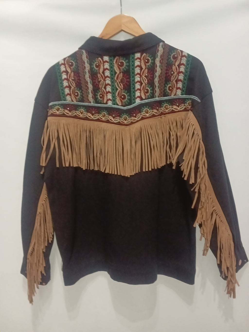 Chaqueta Western - Negra- Estilo Rustico - Bohemio