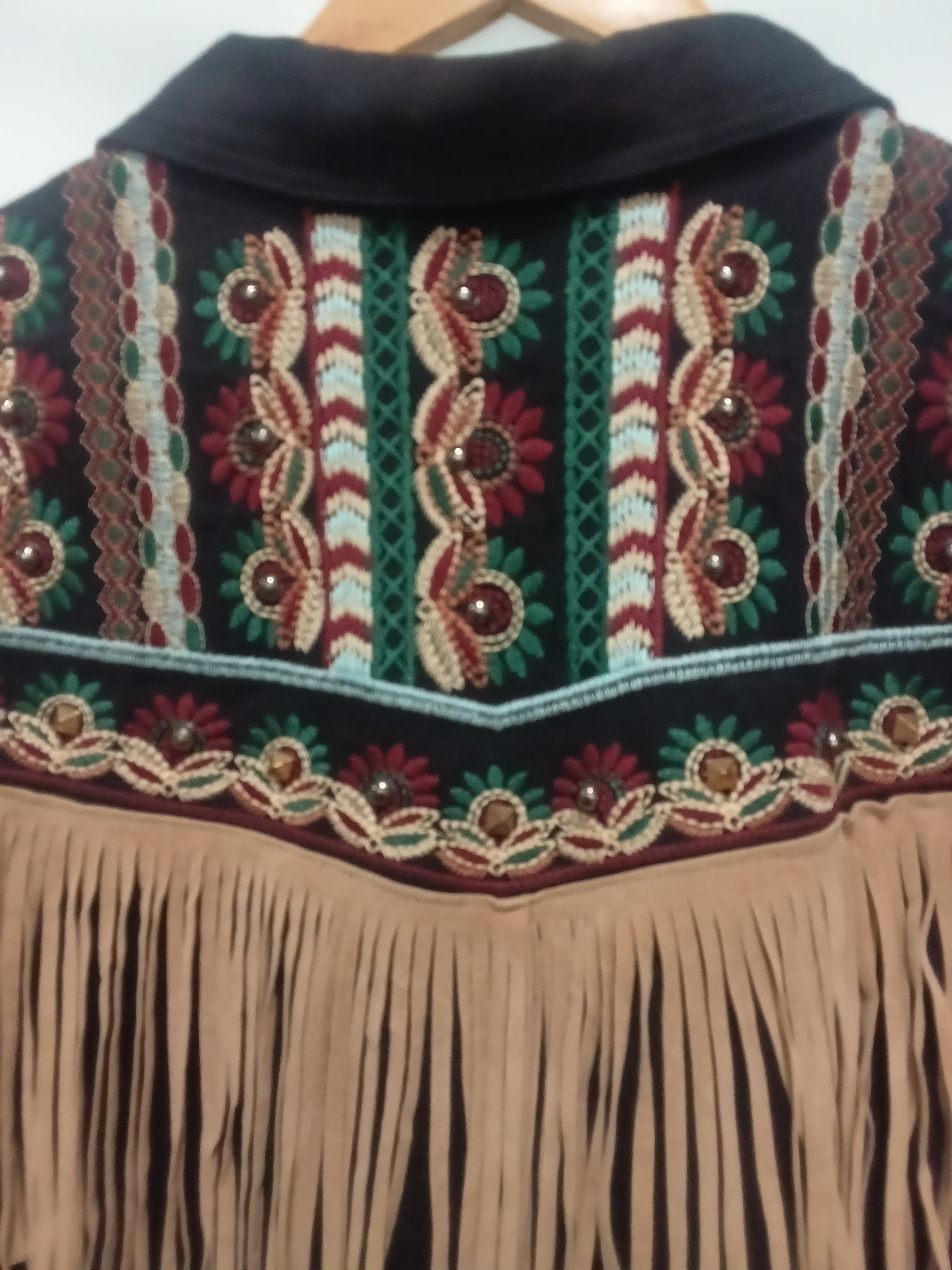 Chaqueta Western - Negra- Estilo Rustico - Bohemio