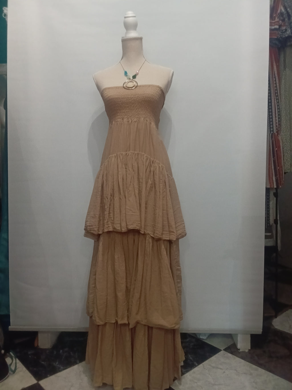 Vestido Largo - Estilo Bohemio - Algodón 100%