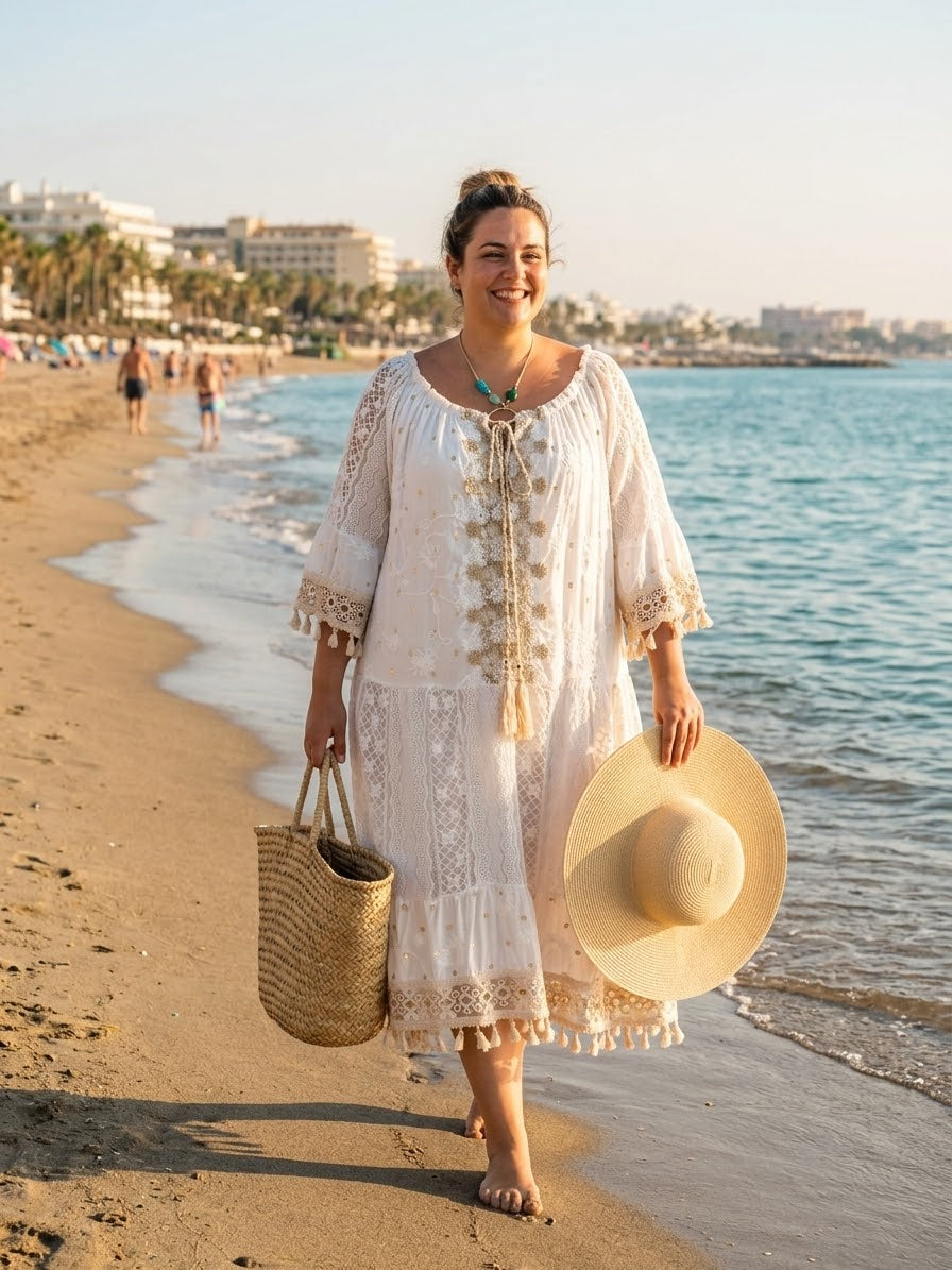 Vestido Talla Grande - Estilo Ibicenco - Boho Chic