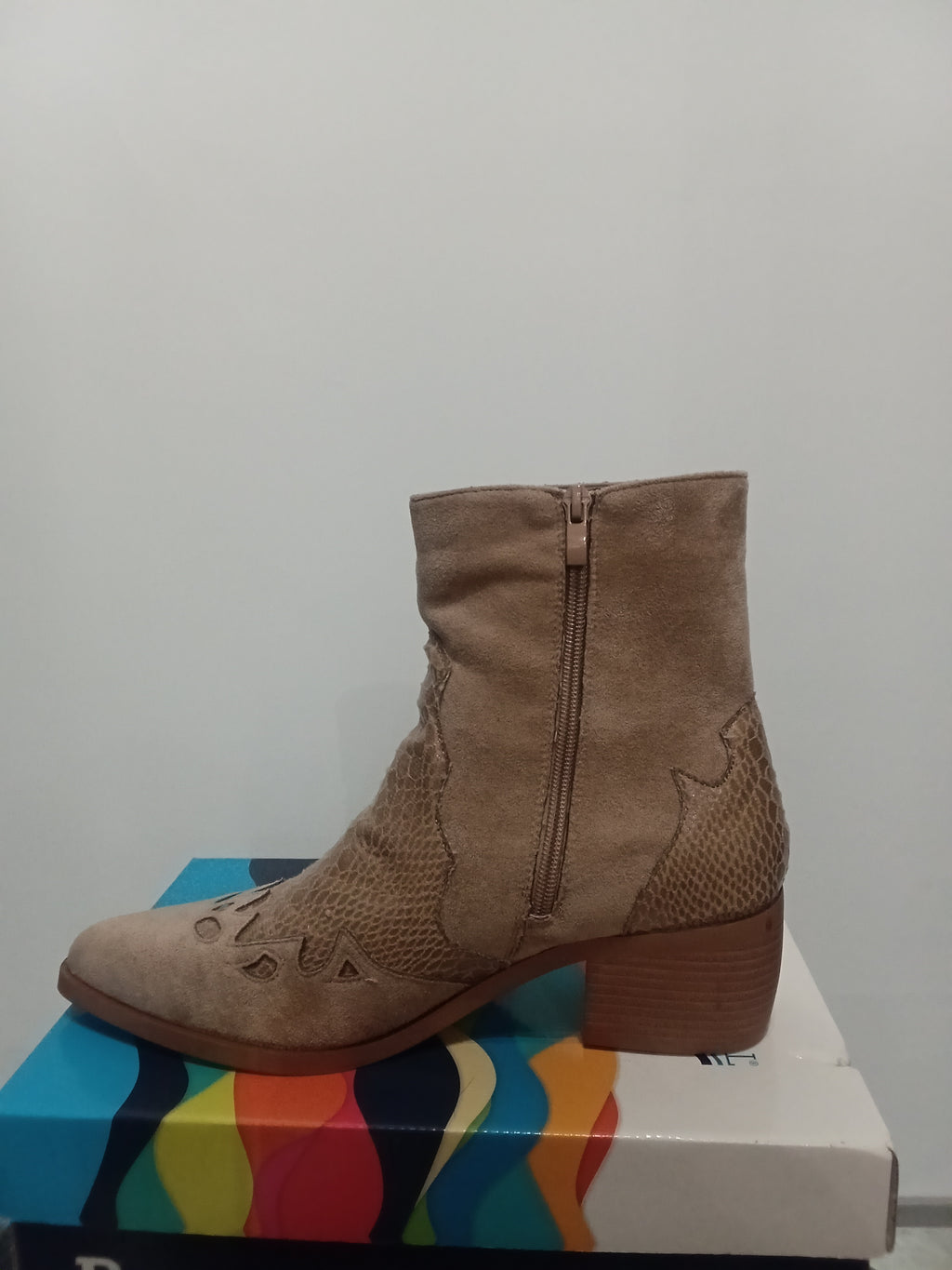 Botines Camperos - Baige - Grabado Animal
