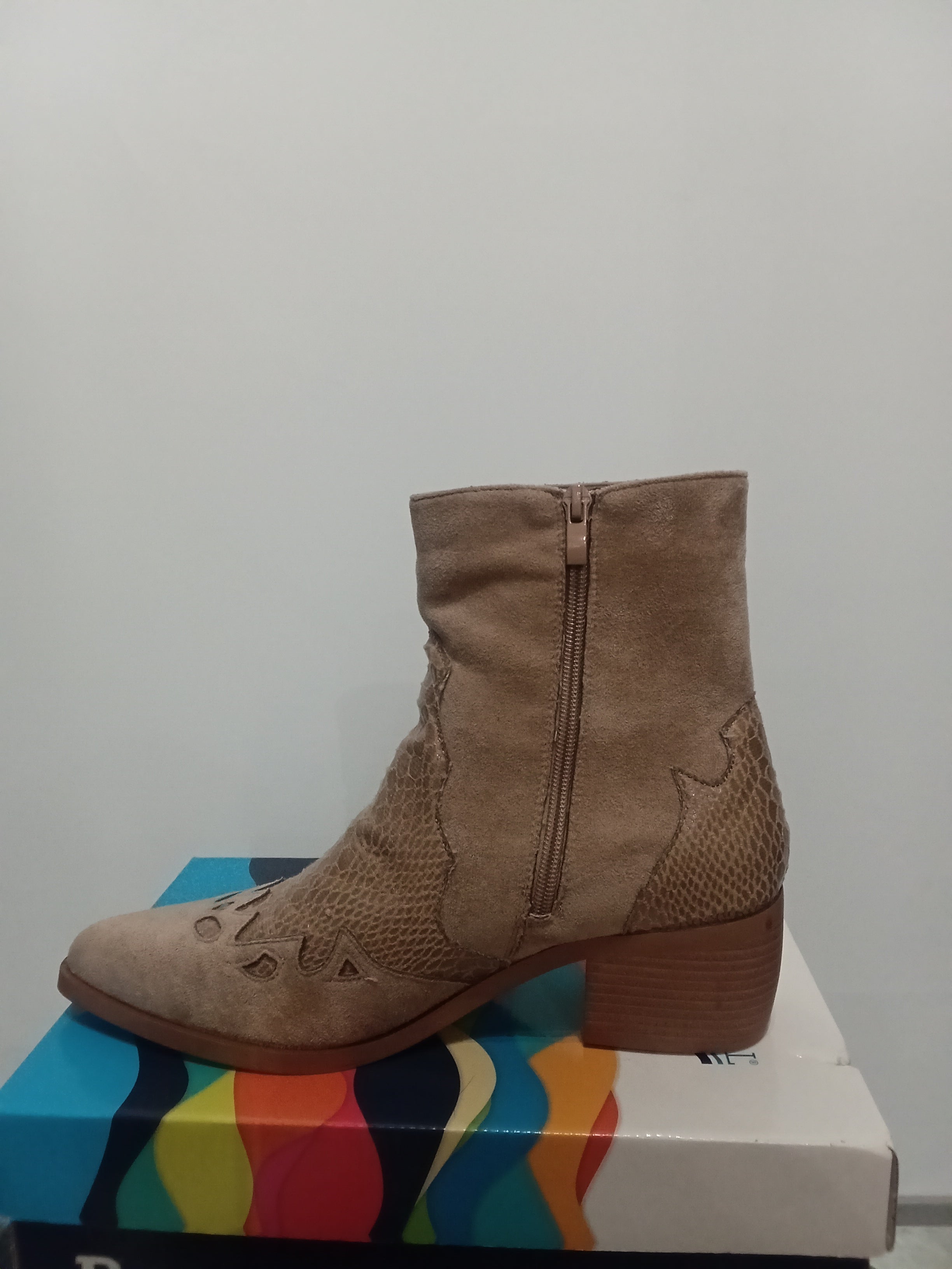 Botines Camperos - Baige - Grabado Animal