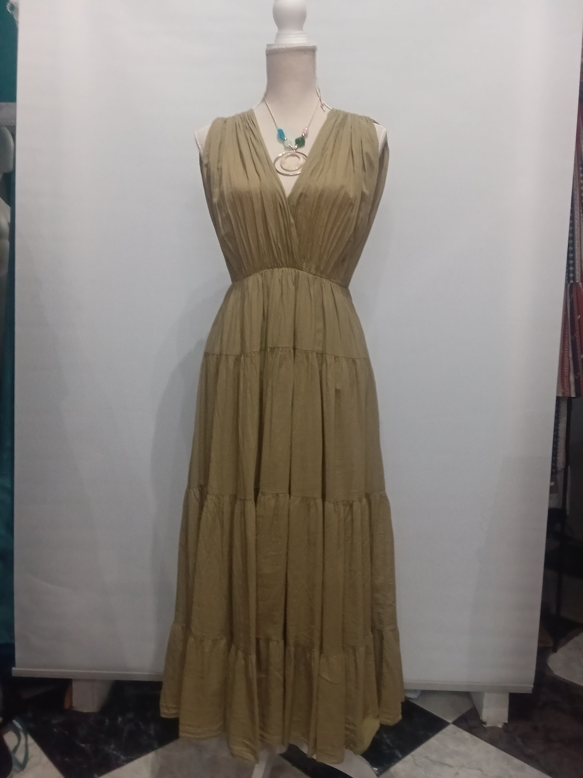 Vestido Largo - Estilo Bohemio - Algodón 100%