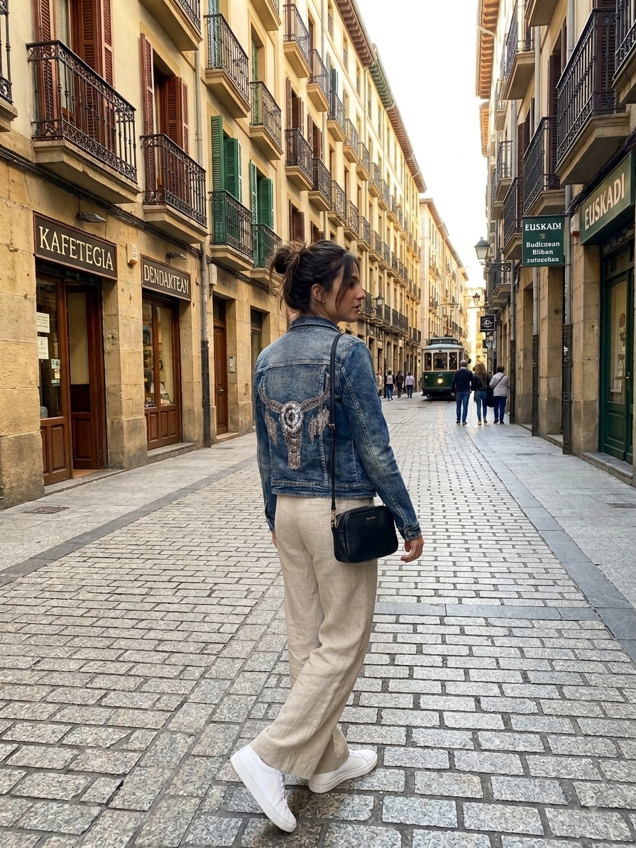 Chaqueta Vaquera -Cazadora - Ornamento Bohemio
