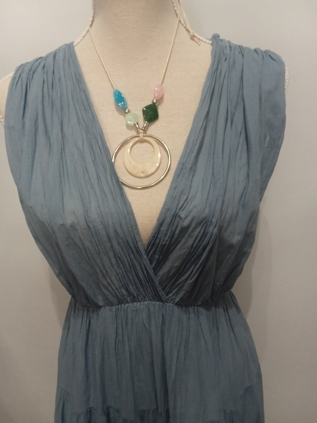 Vestido Largo - Estilo Bohemio - Algodón 100%